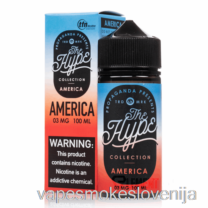 Vape Slovenija Hype - Amerika - Propagandne E-tekočine - 100ml 0mg